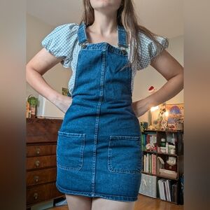 Denim&Co Blue Denim Overall Dress